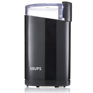 KRUPS Precision Electric Coffee Grinders: 3 oz Capacity, 200W Motor, Stainless Steel Blades for Uniform Grinding of Coffee Beans, Herbs, Nuts, and Spice Grinder (Black)