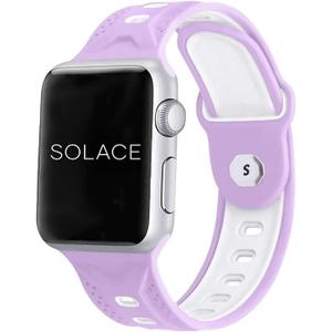 Solace Band Geo Watch Band - Soft Silicone Breathable Sporty Watch Bands Compatible with Apple Watch Band 38mm 40mm 41mm 42mm 44mm 45mm for Men and Women Replacement Wristbands for iWatch SE Series 7/6/5/4/3/2/1 Bands 