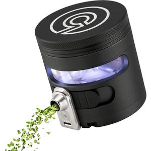 Cloudious9 - Tectonic9 Manual Grinder Automatic Dispenser Large 2.5" Aluminum Alloy (Black), For Home & Kitchen Only