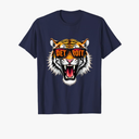 Classic Tigers Name Throwback Sports Fans Retro T-Shirt XL (Navy Blue)