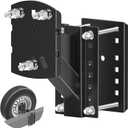 Foozet Trailer Spare Tire Mount Bracket, Heavy Duty Spare Tire Carrier Mount for Boat and RV, Fits Most 4 5 6 Lugs Wheels on 4", 4.25", 4.5", 4.75", 5" or 5.5" Bolt Patterns, Holds up to 160 Lbs