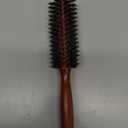 Boar Bristle Round BrushNatural Bristle Hair Brush Wooden Handle Styling Brush Prevents Tangles and Anti-Static for Hair Blowing, Styling, Curling, Detangling and Straightening(size:22.3x4.7cm)