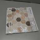 Hexagon Tiles Peel and Stick Backsplash for Kitchen, 10-Sheet Stick on Tiles Kitchen Backsplash, Pink 3D Peel and Stick Wall Tile12''12''