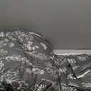 Bedsure Full Comforter Set - Dark Grey Bed Set, 3 Pieces Cute Floral Bedding, 1 Soft Reversible Botanical Flowers Comforter and 2 Pillow Shams