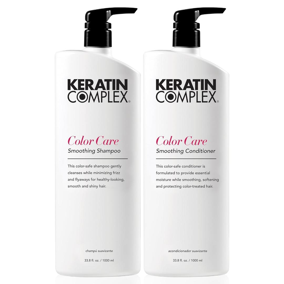 Keratin Complex - Keratin Care Smoothing Shampoo & Conditioner Duo (33.8 Ounce (Pack of 2))