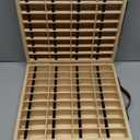 Essential Oil Storage Box for 72 EO Bottles 5mL, 10mL or 15mL - Shows Entire Bottle & Label - Essential Oil Travel Case - Elegant Display Rack for Presentations & Spas - Wooden Essential Oil Organizer