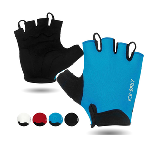 Cycling Gloves for Men Women Padded Mountain Bike Gloves Lightweight Half Finger Gloves Anti-Slip Shock-Absorbing for MTB Road Biking Fitness (Small,Blue)