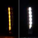 Xenon White LED Daytime Running Lighs with Amber Turn Signal Lamp Compatible for 2011-2014 Ford Edge Lower Bumper