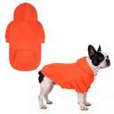KOOLTAIL Dog Hoodie for Large Medium Small Dogs,Soft &Warm Pet Sweater with Leash Hole and Pocket Boy Girl,Puppy Fall Winter Jacket Clothes,French Pitbull Cold Weather Coat Sweatshirt,Orange S/M