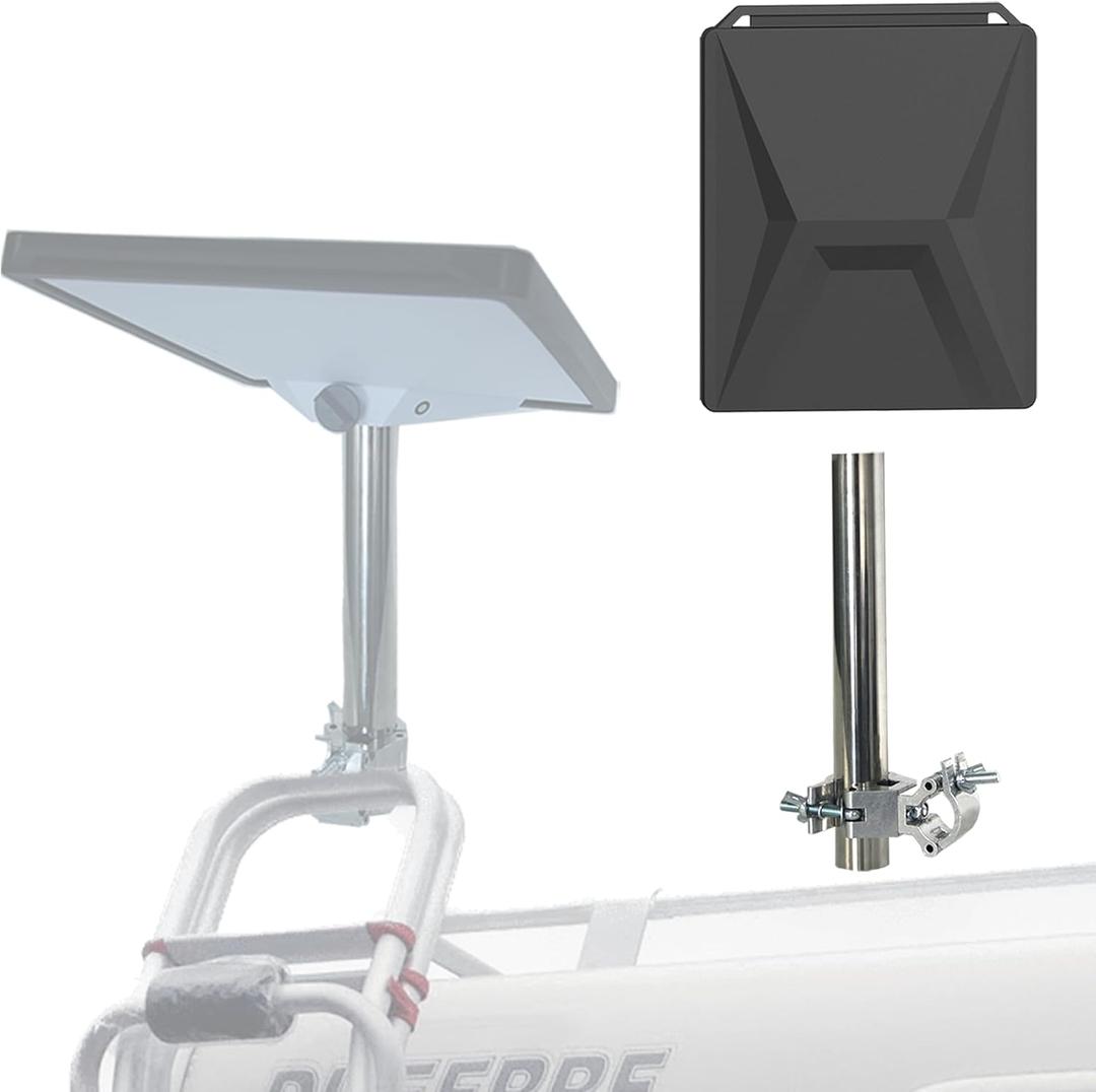 Starlink Mini Pole & Roof Rack Mount with Round Pole Install Range 0.98''-1.18'', Starlink Mini Cover with Anti-Scratch and All Round Protection, Suitable for Poles, Pipes, Roofs, SUVs and Outdoor Use