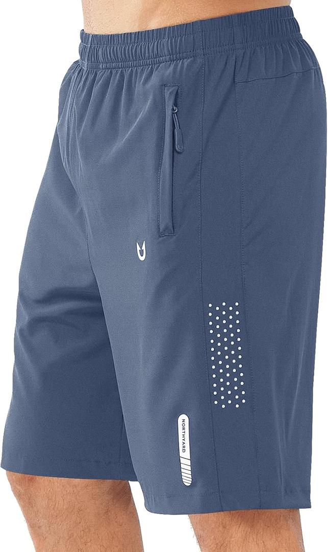 NORTHYARD Men's Athletic Running Shorts Gym Workout Shorts  9" Quick Dry Lightweight Sports Basketball Exercise Tennis, 9 inch, XX-Large