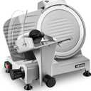VEVOR Commercial Meat Slicer 300W Electric Cutter 10" Carbon Steel Blade