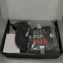 Geiserailie Dad Gifts 7 Pcs Best Ever Father's Day Hat Blanket Mug Socks Candle for Father's Day Daddy Father Gift Stuff