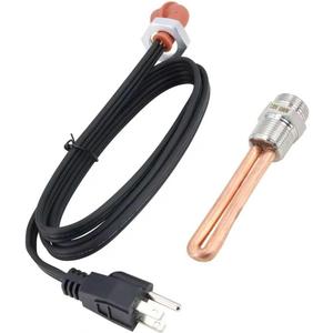 F7TZ-6A051-AA F7TZ6A051AA Engine Block Heater Assembly Heating Unit with Wiring Harness Compatibe with Ford F250 F350 Super Duty 7.3L Powerstroke Diesel 1995-2003 - 120V 1000W 3/4" NPT