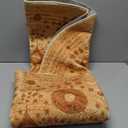 Asrug Faux Jute Round Rug Area Rug Washable Non-Slip Circle Rug Soft Touch Circle Rugs Round for Kitchen Bathroom Living Bedroom Nursery, Carpet Low Pile 4ft /48 inch/122 cm Beige/Brown