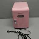 Skincare Fridge with Dimmable LED Light Mirror, 4L Mini Fridge For Desktop, Travel or Cool & Heat, Makeup Fridge for Cosmetics, Skin Care and Food, Green