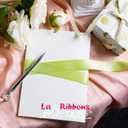 2 x LaRibbons 1 Inch 25 Yard Double Faced Satin Ribbon, Lime Green Satin Craft Fabric Ribbon for Gift Wrapping Floral Bouquets Wedding Party Decoration