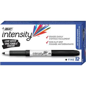 BICGDE11BK - BIC Great Erase Grip Dry Erase Markers