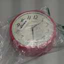 Westclox Retro 1950 Kitchen Wall Clock, 9.5-Inch, Red