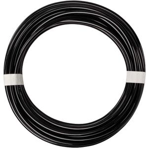 Quickun Pneumatic Tubing 1/8" Tube OD PU Polyurethane Tube Air Hose Line for Air Compressor Fitting or Fluid Transfer (Black 32.8ft) (1/8" OD-32.8ft Length)