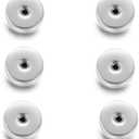 Renkovte Flat Screw Backs Replacement for Stud Earrings,10Pcs Stainess Steel Flatbacks for Ear Piercing,Security Screw Backs to Prevent Missing Earrings (Silver)