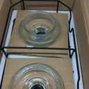 Style Setter Beverage Dispenser w/Stand (Set of 2), 1.5 Gallon Large Countertop Glass Drink Dispenser w/Spigot, Party Drink Dispenser for Sweet Tea Lemonade Punch Water, Juice Dispensers for Parties (Hamburg)