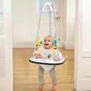 Slevoo Baby Jumper, Baby Door Jumper with Bumper, Play Tray and Two Jingle Rattles (Pine-Soft)