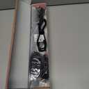 Curling Iron 1 Inch, Long Barrel Ceramic Hair Wand, Fast Heating Hair Curler with 12 Heat Settings with LED Display, Hair Curling Wand Styling and Lasting on All Hair Types, Dual Voltage for Travel (Classic Black)