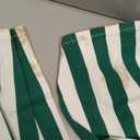 Cicy Bell Womens Casual Striped Bib Overalls Adjustable Straps Straight Leg Jumpsuits Denim Jean Long Rompers Pants (Small, Green)