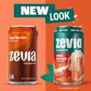 Zevia Zero Sugar Soda, Ginger Root Beer, 12 oz Cans (24-Pack) Naturally Sweetened, Zero Calorie Sugar Free Soda - Non-GMO Project Verified, Gluten-Free, Vegan (EXP 08/28/27)