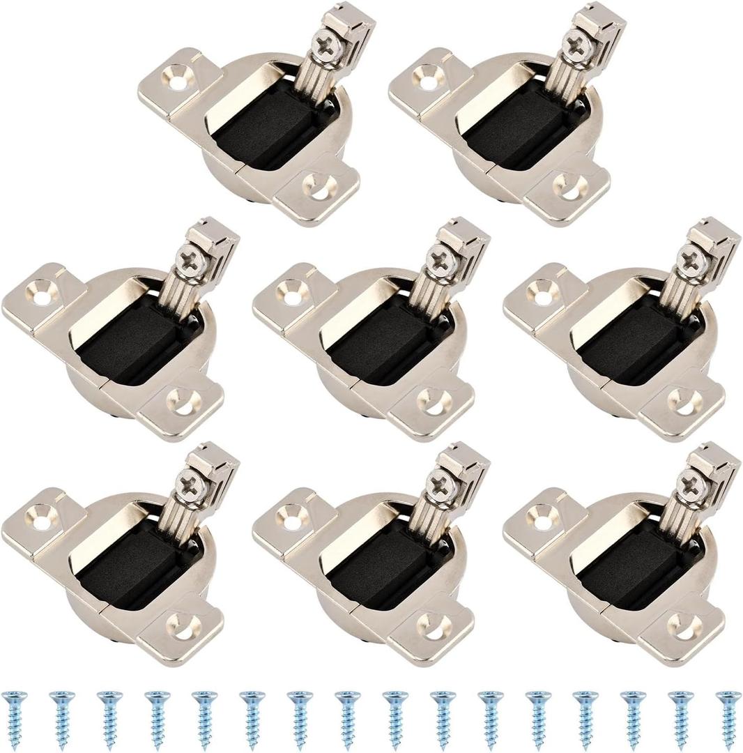 8-Pack Replacement for Blum 110 Degree Screw-in Compact 33 Cabinet Door Hinges, with Screws, Mounting Plate Not Included