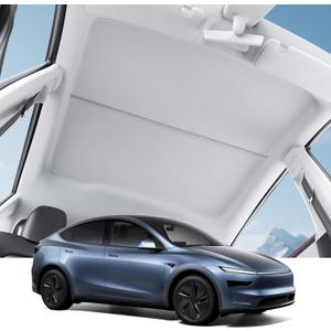 Motrobe 2026 Tesla Model Y Juniper Sunshade Roof [No Gap No Sag] Nano Ice-Crystal Glass Roof Sun Shade Heat Insulation Model Y Juniper (Standard, Premium & Performance 2025/2026) Accessories Gray