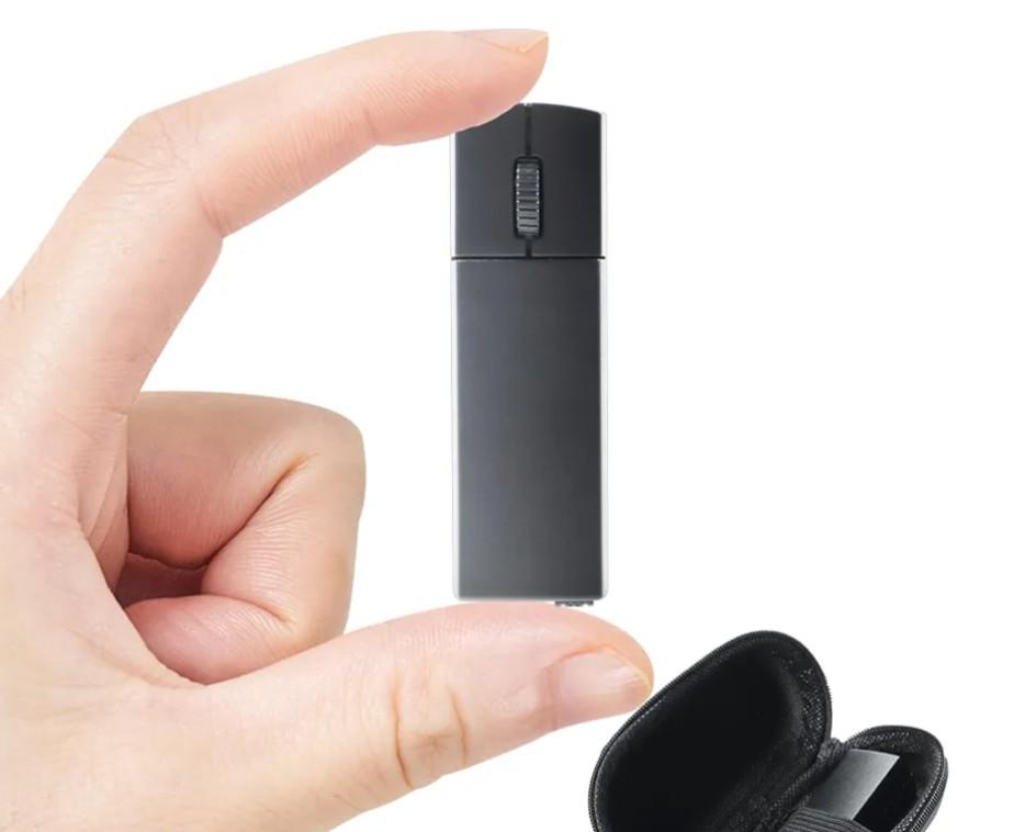 Wireless Bluetooth Mouse, Mini 3-Mode (BT4.0/5.0+2.4G) Noiseless Rechargeable Travel Mice with Mouse Case, 3 Buttons 1200 DPI Ultra Lightweight Portable Wireless Mice for Desktop Laptops PC（Black）