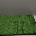 Artificial Grass Mat, Dog Grass Pee Pads, Fake Grass Pad for Pets Potty Training, Soft Grass Rug, Grass Doormat with Drainage Holes, Pet Turf for Indoor Outdoor Use, Washable(15.7''*31.5'')