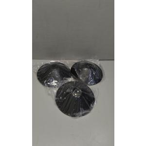 3-Pack 8.7"Industrial Iron Lamp Shade, Light Cone Shade Black Pendant Light Covers, Vintage Metal Replacement Lampshade, Ceiling Chandelier Shade, Wall Lamp Shade