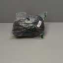 Round Vinyl Fitted Tablecloth with Flannel Backing Elastic Table Cloth Waterproof Oil-Proof Plastic Cover- Fits Tables up to 40" - 44" Diameter (Black)