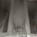 LIKENOW Acrylic End Table,Acrylic Side Table,Modern Nightstand with Clear Small Round Top and Solid Post for Living Room,Bedroom and Lobby 15.7x15.7x19.5 High inches (Medium)