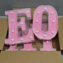 Valentines Day Decorations -4 LED Marquee Light Up Letters "LOVE" for Home Valentines Shelf Mantel Fireplace Tabletop Wedding Party Decorations