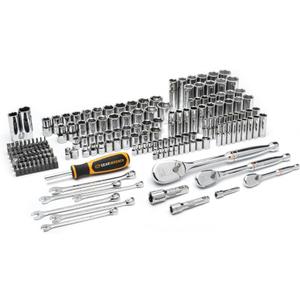 GEARWRENCH 185 Piece Mechanics Hand Tool Set - 1/4", 3/8, & 1/2" Drive | 90 Tooth | SAE & Metric | GW90MCBMTS