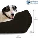 American Kennel Club Small Black Dog Bed, Solid Weave Cuddler, AKC Pet Cuddler, 26"