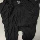Aablexema Baby Footie Pajamas Zipper - Rayon from Bamboo Infant Footed Pjs with Mittens Sleepwear Jammies(Black, Newborn)