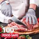 Cut Resistant Gloves Level 5, HPPE Glove Food Grade Cut Proof Gloves for Kitchen Cutting Oyster Shucking Mandoline Woodwork (M-1 Pair)