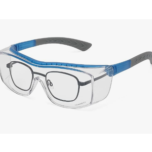 BISON LIFE Diamont Vented Over Glasses Safety Glasses | Meets ANSI Z87.1, Impact Resistant Polycarbonate Lens