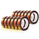 MEBMIK 12 Rolls 10mm x16m(52FT) Heat Tape High Temperature Heat Resistant Tape Heat Transfer Tape for Heat Sublimation Press Vinyl,No Residue