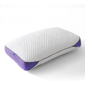 Adjustable Shredded Memory Foam Pillows King Size, Cooling Bed Pillows for Sleeping with Removable Cover, 2 Packs Medium Pillows for Side Stomach & Back Sleepers, 20"x34"(Queen(Pack of 1)) (White)