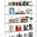 6 Tier NSF Wire Shelf Shelving Unit, 18 x 60 x 87.5 Inch 6000lbs Capacity Heavy Duty Adjustable Storage Metal Rack with Wheels/ Leveling Feet & Shelf Liners, Ideal for Garage, Kitchen, and More - White