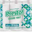 Amazon Brand - Presto! Flex-a-Size Paper Towels, 158 Sheet Huge Roll, 12 Rolls (2 Packs of 6), Equivalent to 38 Regular Rolls, White