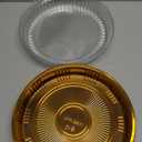 5 Pcs Disposable Pie Carrier with Clear Lid Round Cake Cupcake Container for Pies Cake Slice Candy Pizza Salads Meal Prep (11 Inch)