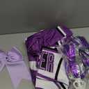 GRAJTCIN Cheerleader Costume for Women Cheerleading Outfit School Cheer Uniform Adult Halloween Party Dress up (Medium, Purple)