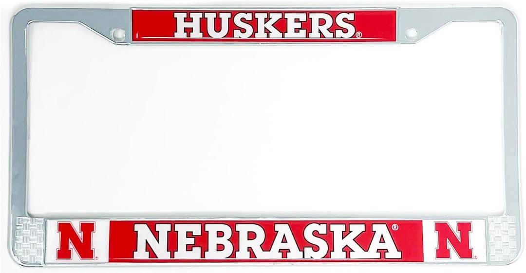 Nebraska License Plate Frame - Nebraska Car Truck Accessory